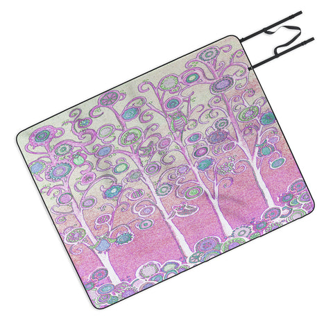 Renie Britenbucher Pink Owls Picnic Blanket