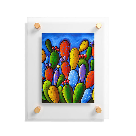 Renie Britenbucher Prickly Pear Cactus Floating Acrylic Print