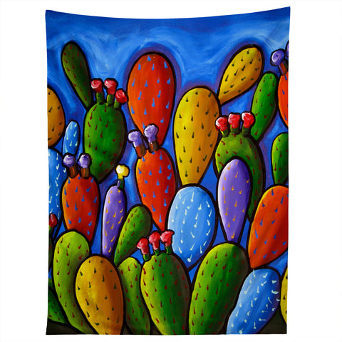 Renie Britenbucher Prickly Pear Cactus Tapestry