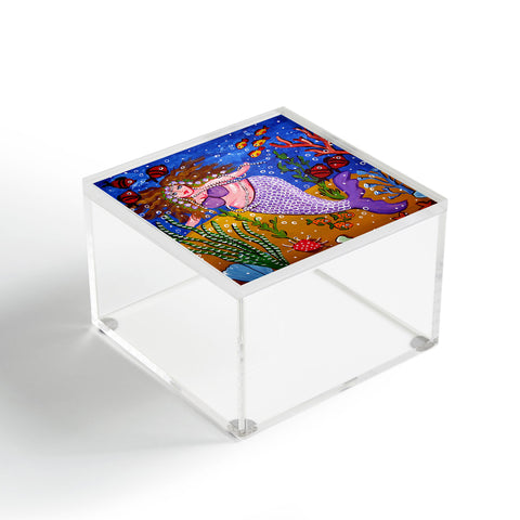 Renie Britenbucher Purple Mermaid Acrylic Box