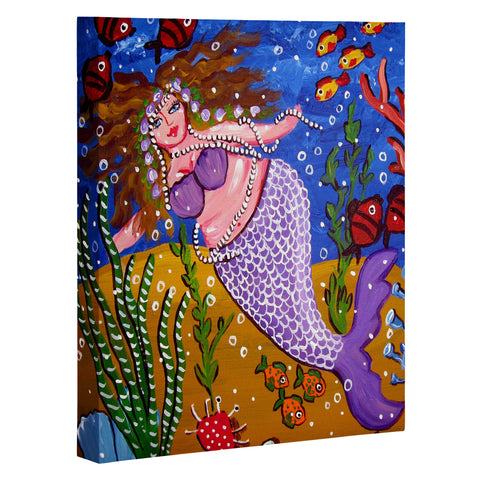Renie Britenbucher Purple Mermaid Art Canvas