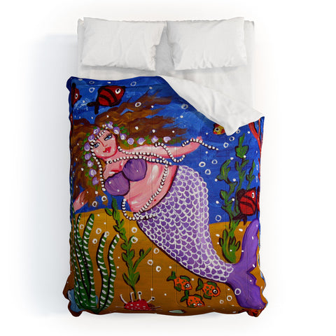 Renie Britenbucher Purple Mermaid Comforter