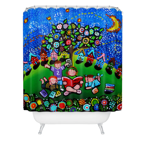 Renie Britenbucher Reading Is Magical Shower Curtain