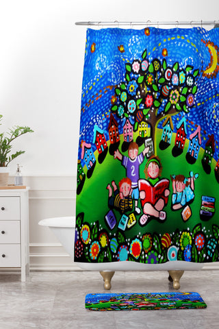Renie Britenbucher Reading Is Magical Shower Curtain And Mat