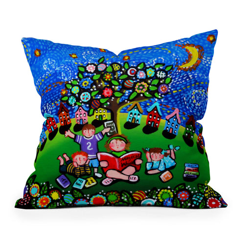 Renie Britenbucher Reading Is Magical Throw Pillow