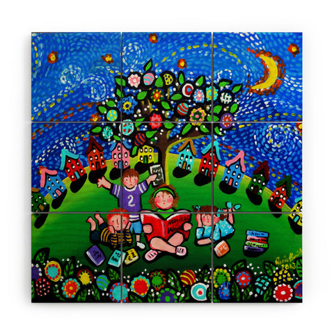 Renie Britenbucher Reading Is Magical Wood Wall Mural