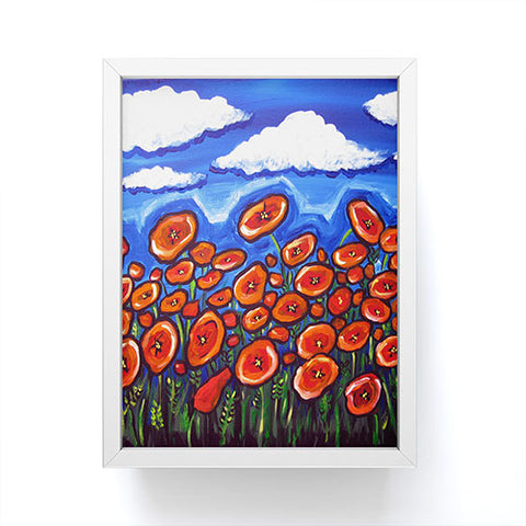 Renie Britenbucher Red Poppy Field Framed Mini Art Print