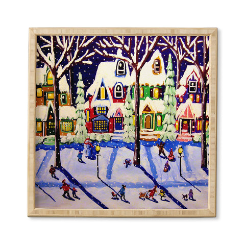 Renie Britenbucher Remnants Of A Snow Day Framed Wall Art