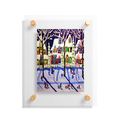 Renie Britenbucher Remnants Of A Snow Day Floating Acrylic Print