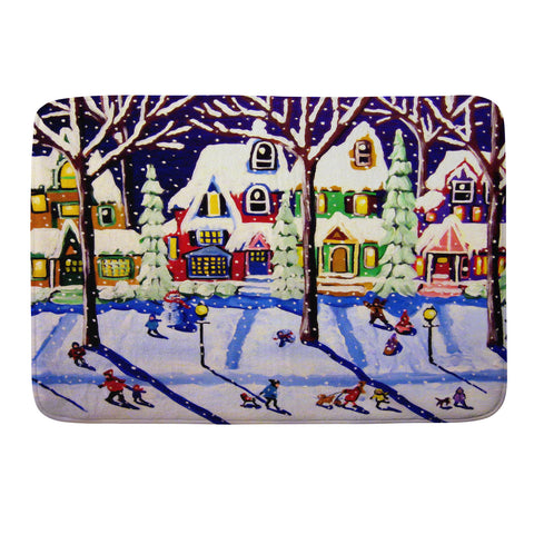 Renie Britenbucher Remnants Of A Snow Day Memory Foam Bath Mat
