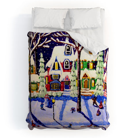 Renie Britenbucher Remnants Of A Snow Day Duvet Cover