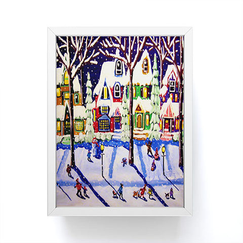 Renie Britenbucher Remnants Of A Snow Day Framed Mini Art Print