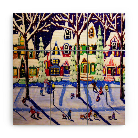 Renie Britenbucher Remnants Of A Snow Day Wood Wall Mural