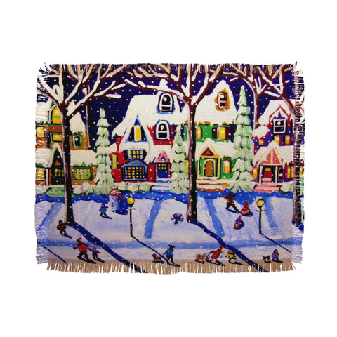 Renie Britenbucher Remnants Of A Snow Day Throw Blanket