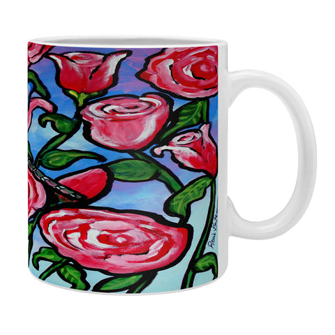 Renie Britenbucher Roses and Dragonfly Coffee Mug