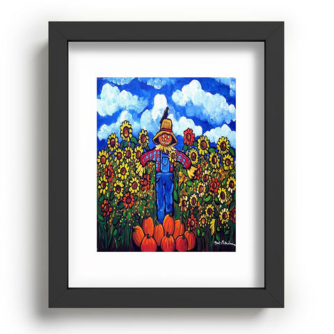 Renie Britenbucher Scarecrow and Pumpkins Recessed Framing Rectangle