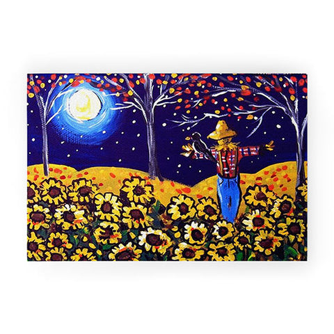 Renie Britenbucher Scarecrow in the Moonlight Welcome Mat
