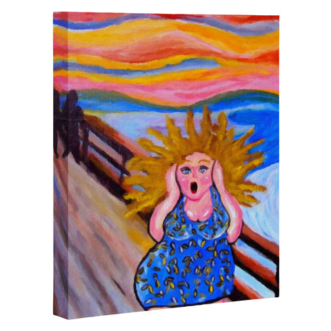 Renie Britenbucher Scream Diva Art Canvas
