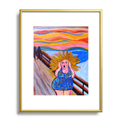 Renie Britenbucher Scream Diva Metal Framed Art Print
