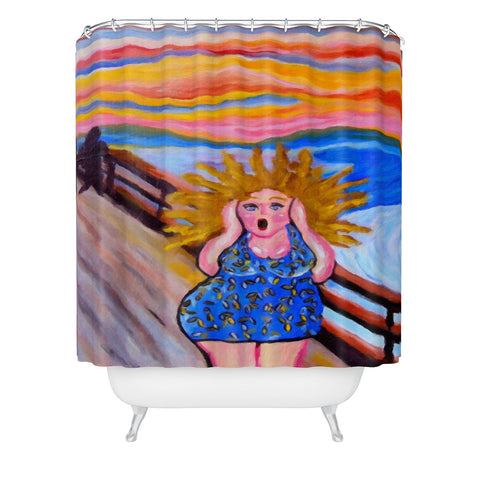 Renie Britenbucher Scream Diva Shower Curtain