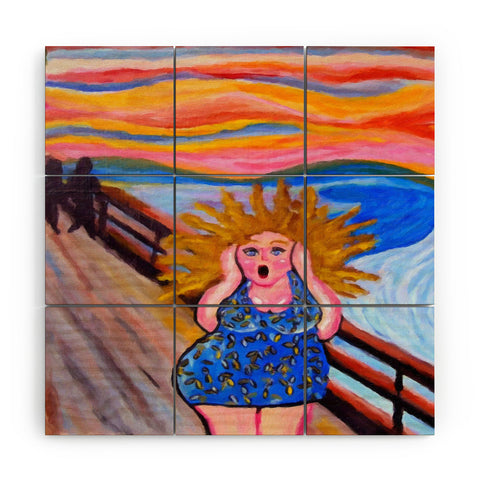 Renie Britenbucher Scream Diva Wood Wall Mural