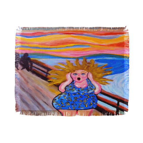 Renie Britenbucher Scream Diva Throw Blanket