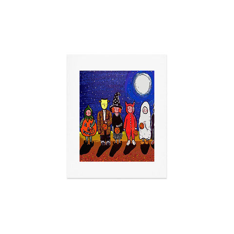Renie Britenbucher Six Trick Or Treaters Art Print