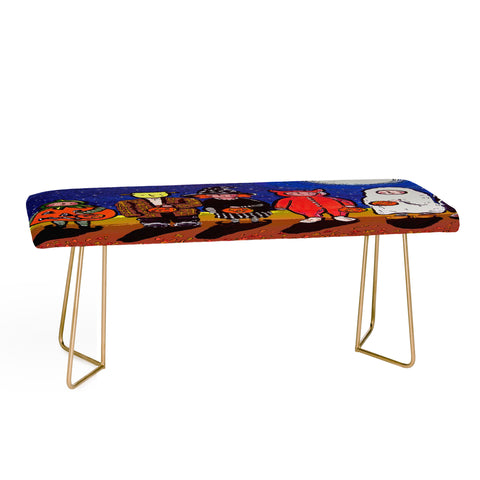 Renie Britenbucher Six Trick Or Treaters Bench