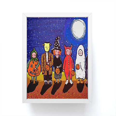 Renie Britenbucher Six Trick Or Treaters Framed Mini Art Print