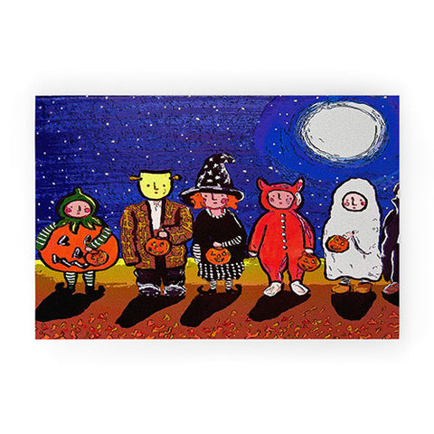 Renie Britenbucher Six Trick Or Treaters Welcome Mat