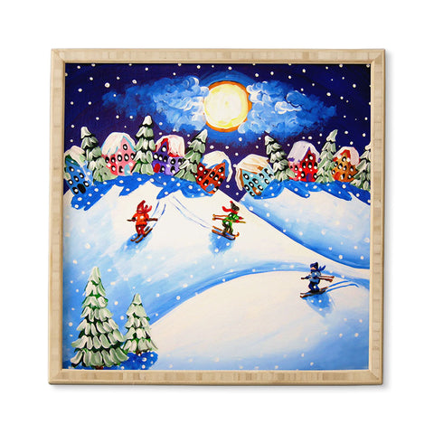 Renie Britenbucher Skiers Framed Wall Art