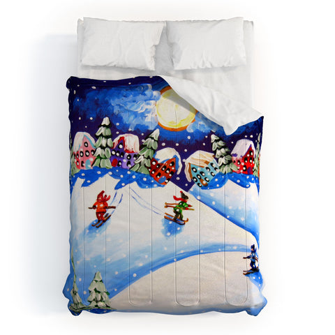 Renie Britenbucher Skiers Comforter