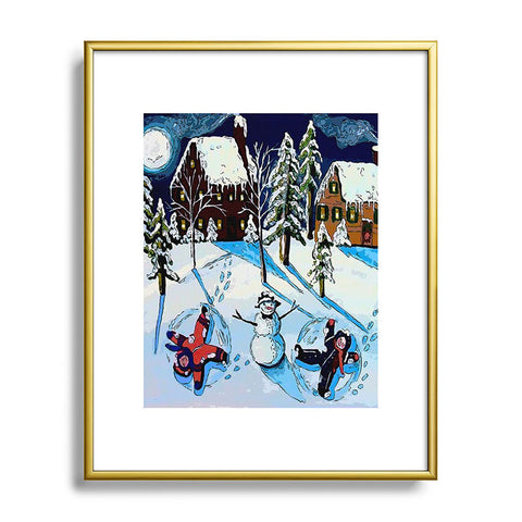 Renie Britenbucher Snow Angels Metal Framed Art Print