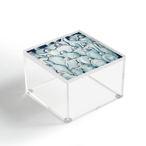 Renie Britenbucher Snowman Family Photo Acrylic Box