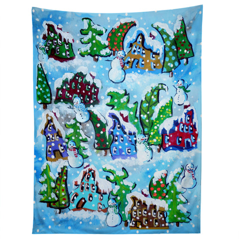 Renie Britenbucher Snowman Whimsy Tapestry