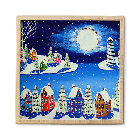 Renie Britenbucher Snowy Shoreline Framed Wall Art