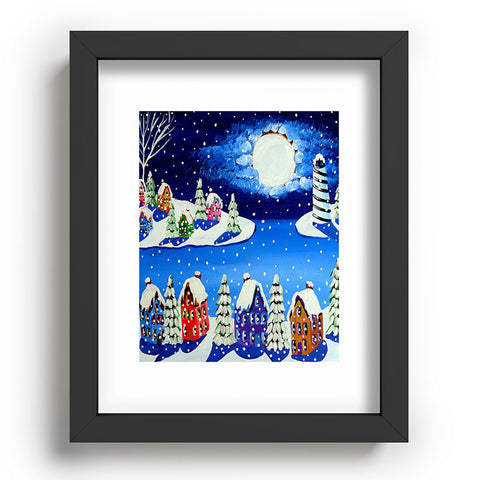 Renie Britenbucher Snowy Shoreline Recessed Framing Rectangle