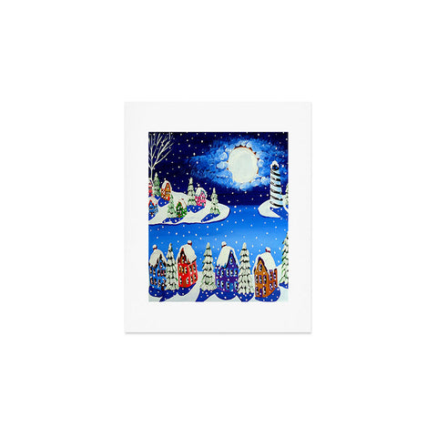 Renie Britenbucher Snowy Shoreline Art Print