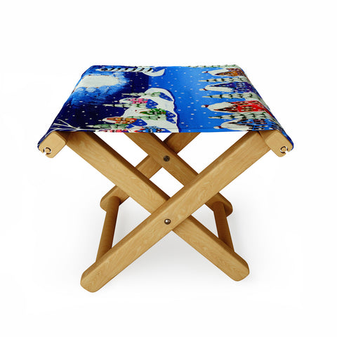 Renie Britenbucher Snowy Shoreline Folding Stool