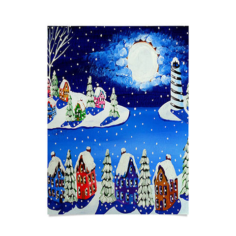 Renie Britenbucher Snowy Shoreline Poster