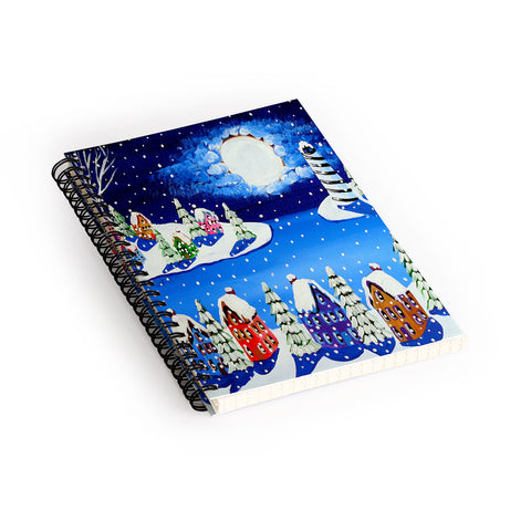 Renie Britenbucher Snowy Shoreline Spiral Notebook