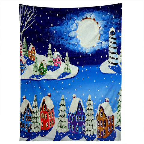 Renie Britenbucher Snowy Shoreline Tapestry