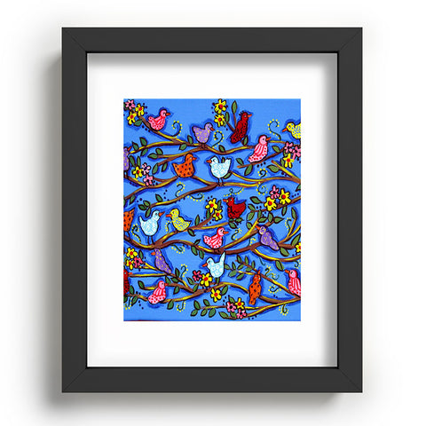 Renie Britenbucher Spring Birds and Blossoms Recessed Framing Rectangle