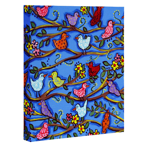 Renie Britenbucher Spring Birds and Blossoms Art Canvas