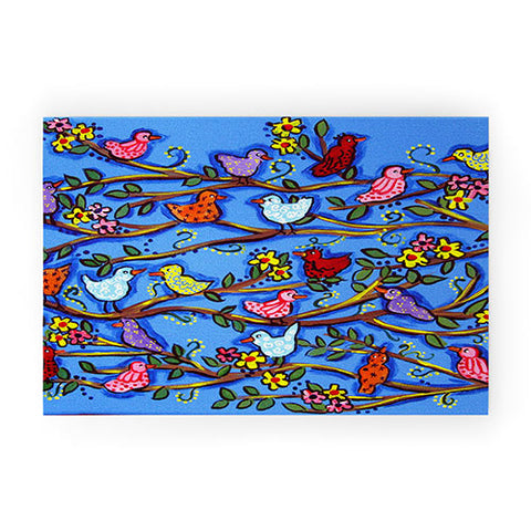 Renie Britenbucher Spring Birds and Blossoms Welcome Mat