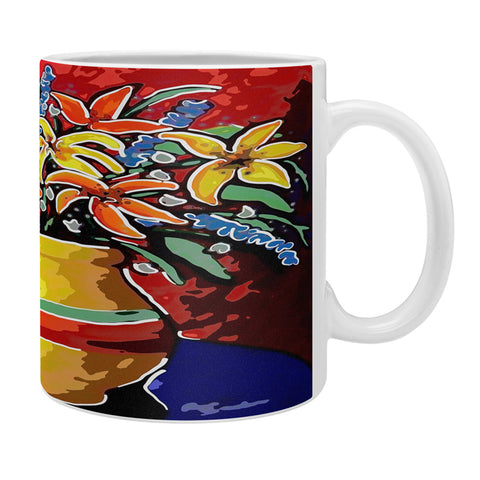 Renie Britenbucher Stylized Lillies And Lemons Coffee Mug
