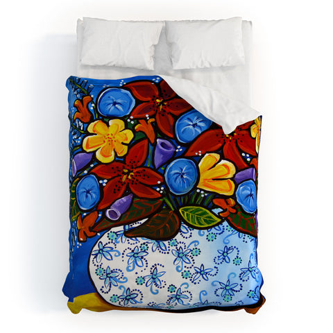 Renie Britenbucher Summer Bouquet Duvet Cover