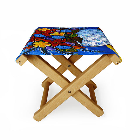 Renie Britenbucher Summer Bouquet Folding Stool