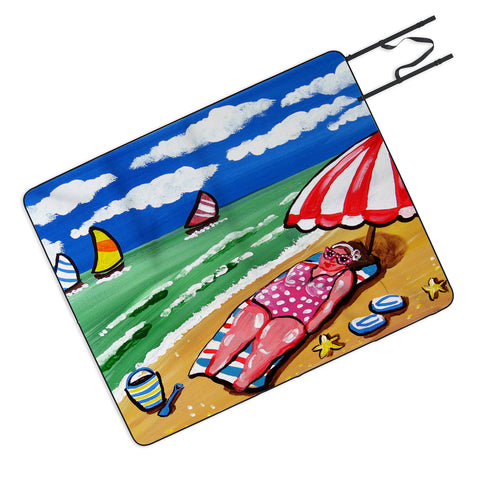 Renie Britenbucher Sunbather Diva Picnic Blanket