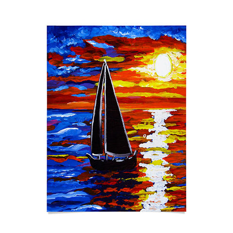 Renie Britenbucher Sunset Sail Poster